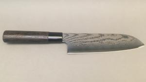 Couteau japonais Shippu Black Tojiro Santoku 16,5 cm