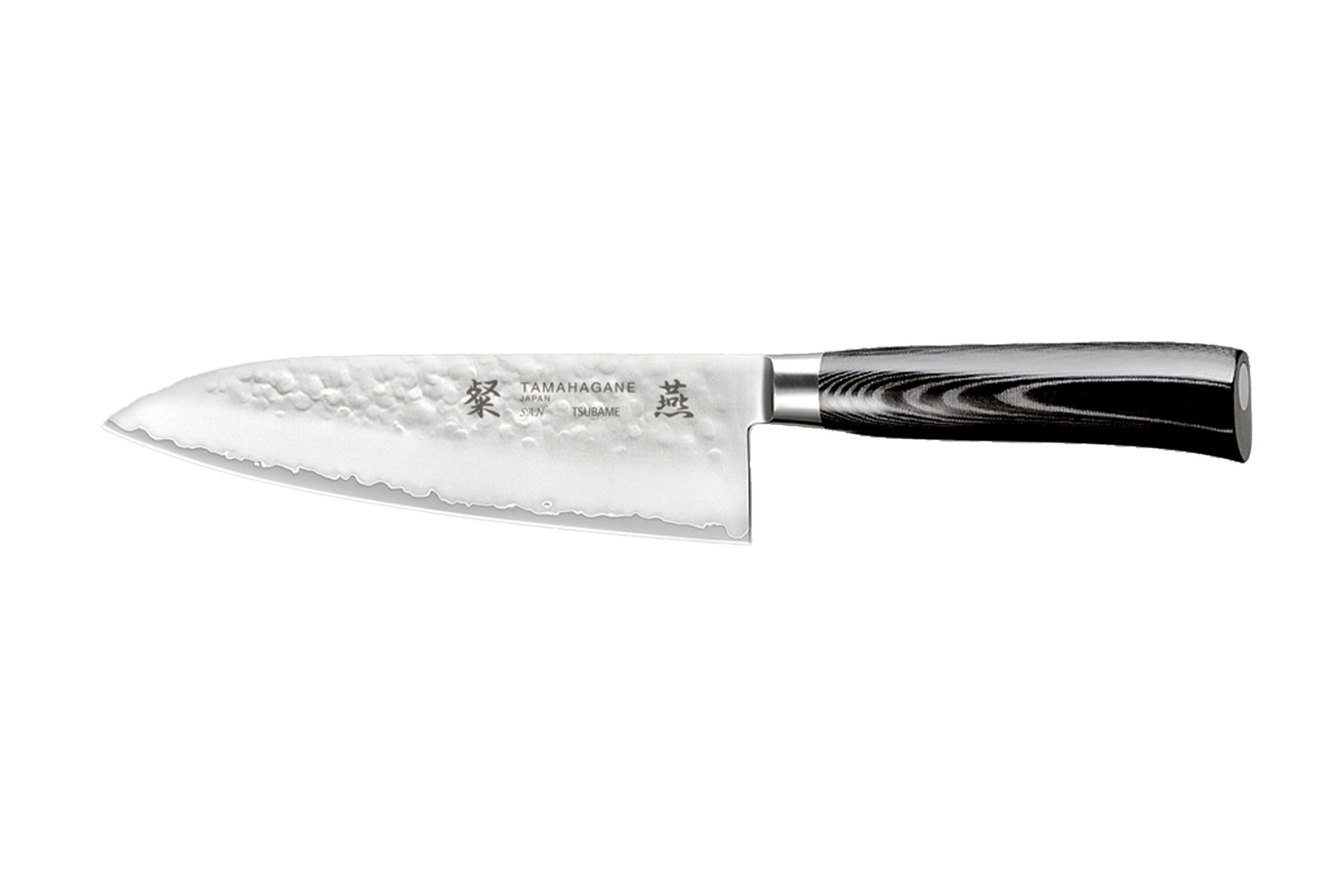 Couteau japonais Tamahagane Tsubame Hammered - Couteau  de chef 15 cm