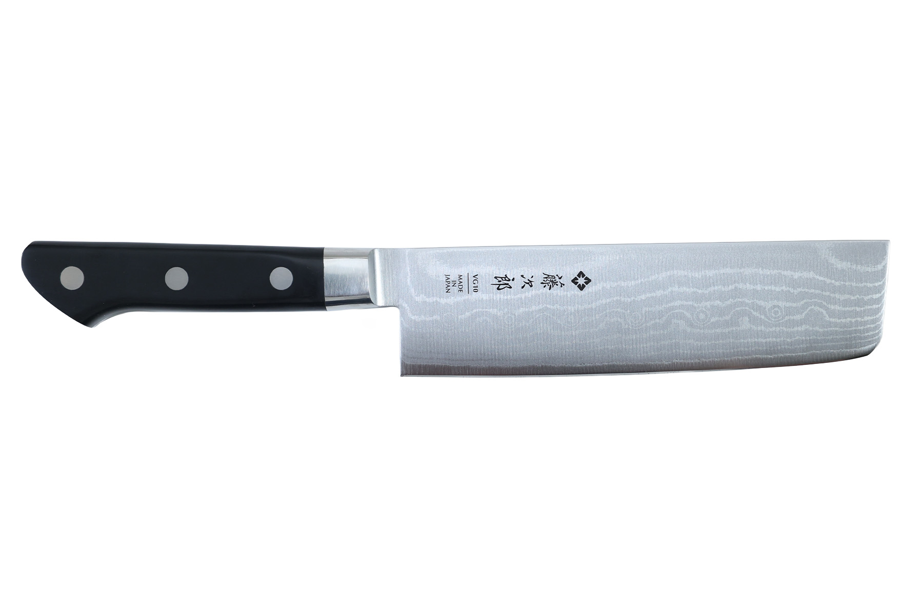 Couteau japonais Tojiro Classic Damascus - Couteau nakiri 16,5 cm