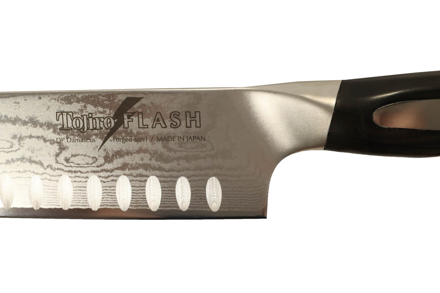 Couteau japonais Tojiro Flash - Couteau santoku alvéolé 18 cm