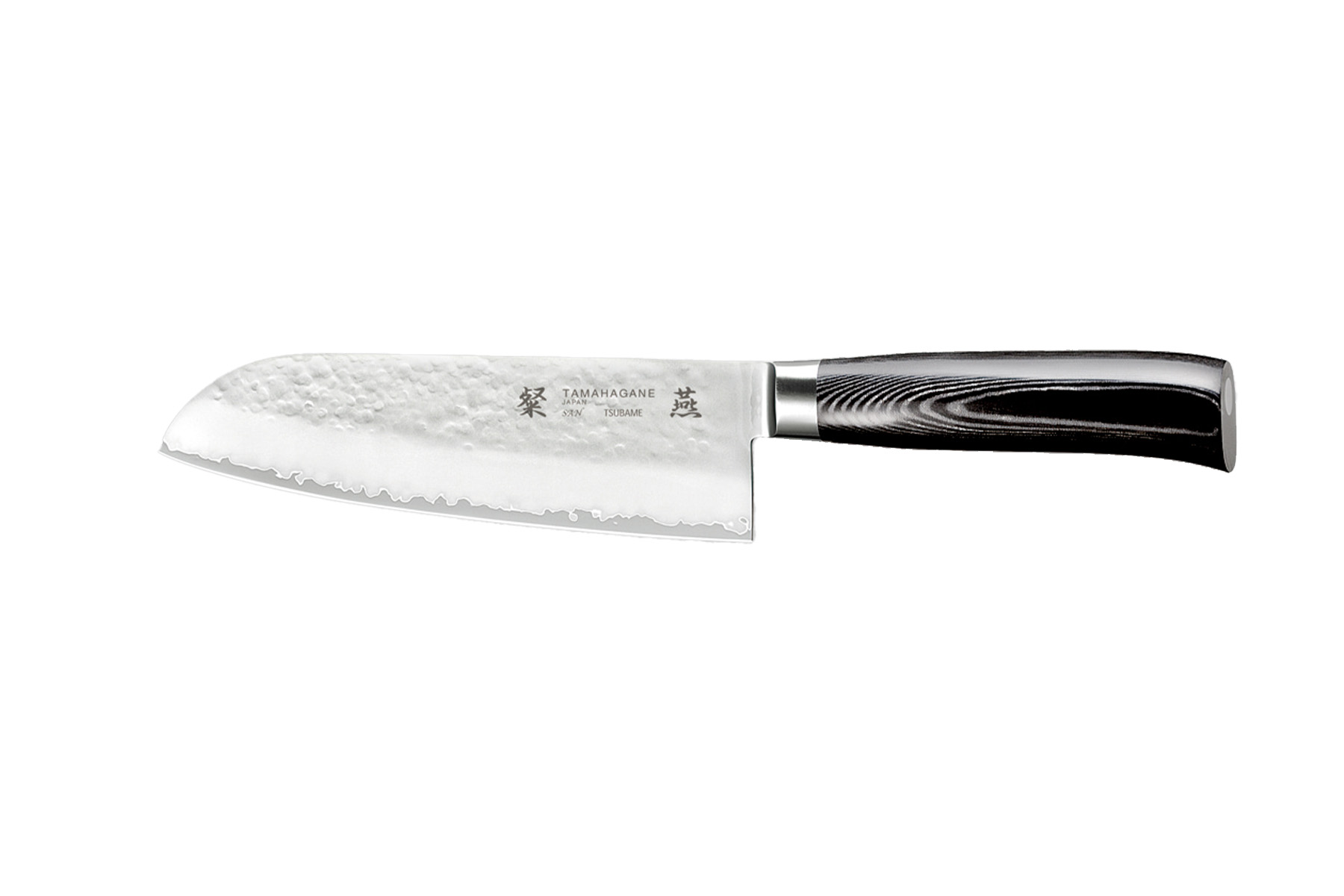 Couteau japonais Tamahagane Tsubame Hammered - Couteau santoku 17,5 cm