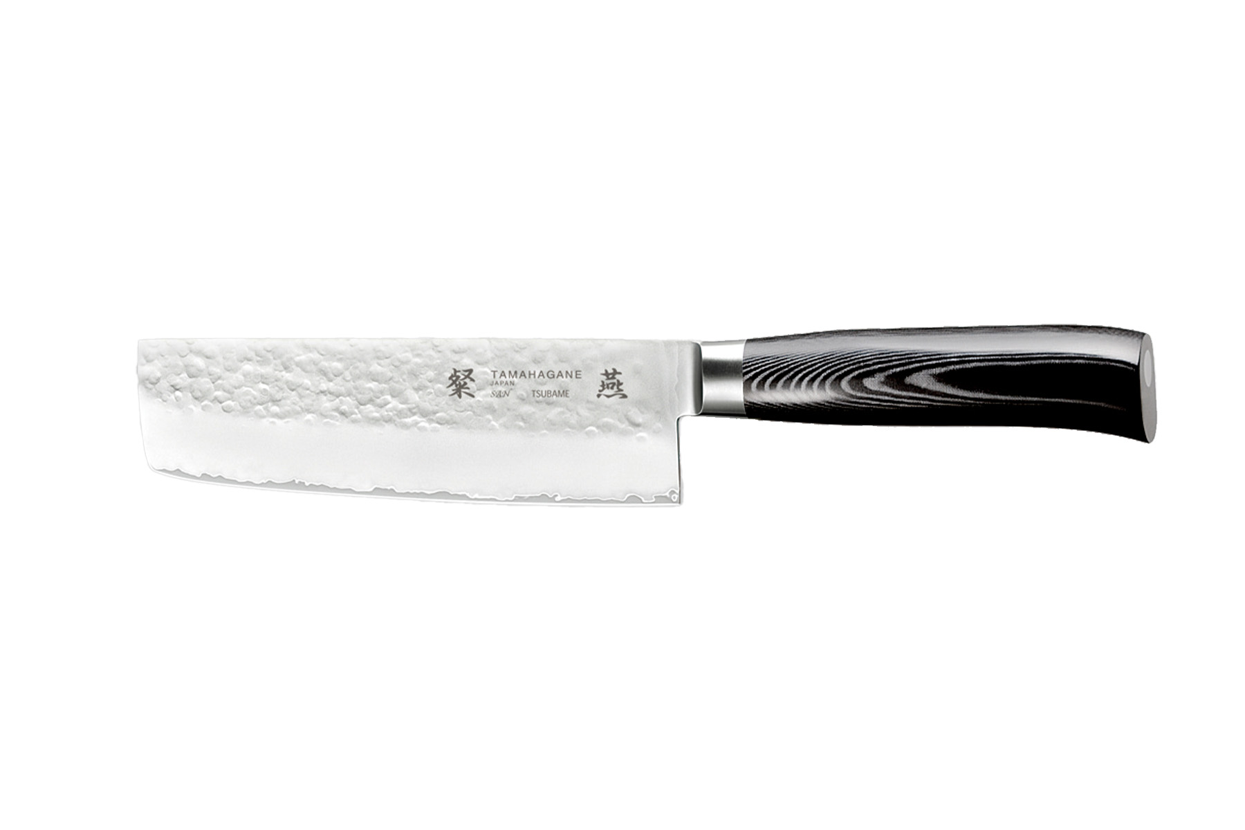 Couteau japonais Tamahagane Tsubame Hammered - Couteau nakiri 16 cm