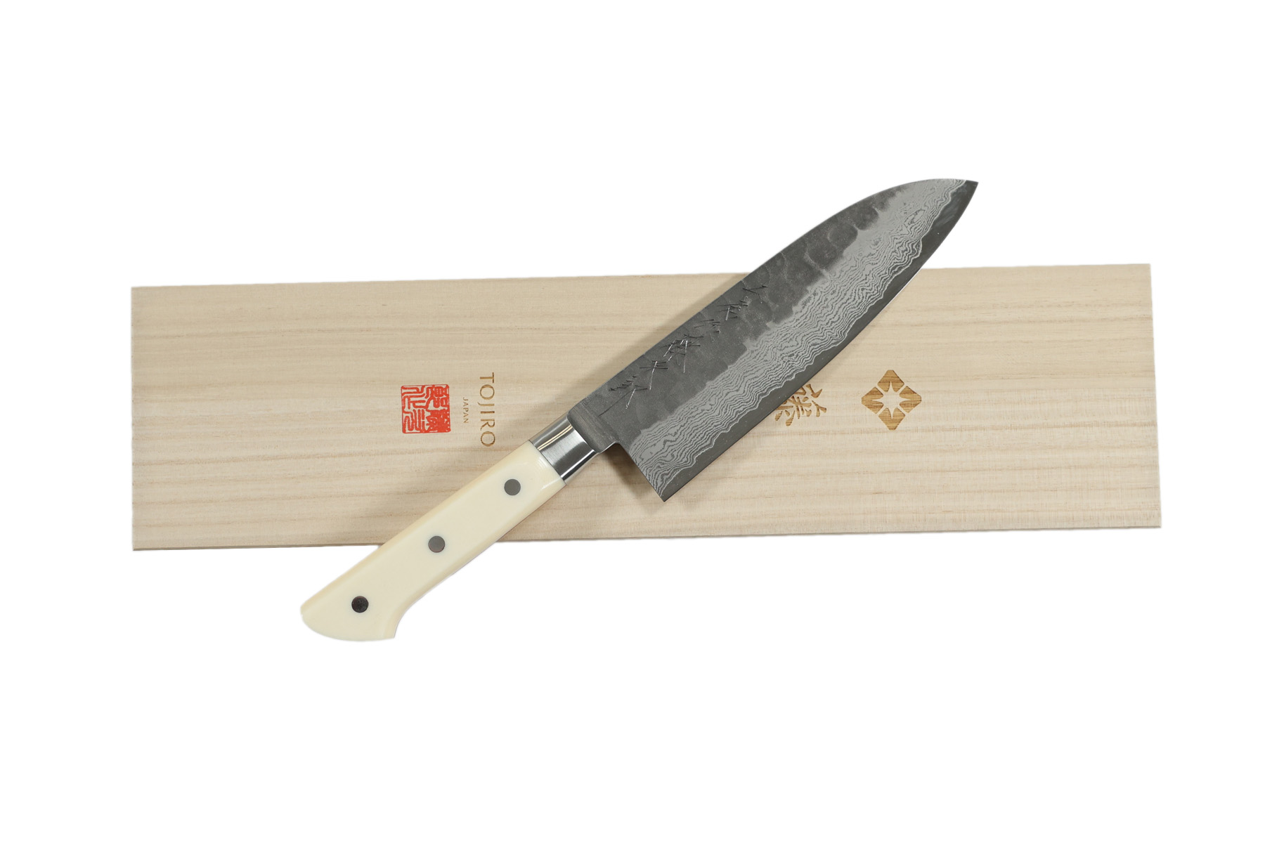 Couteau japonais artisanal Tojiro Handmade VG10 - Couteau santoku 17 cm