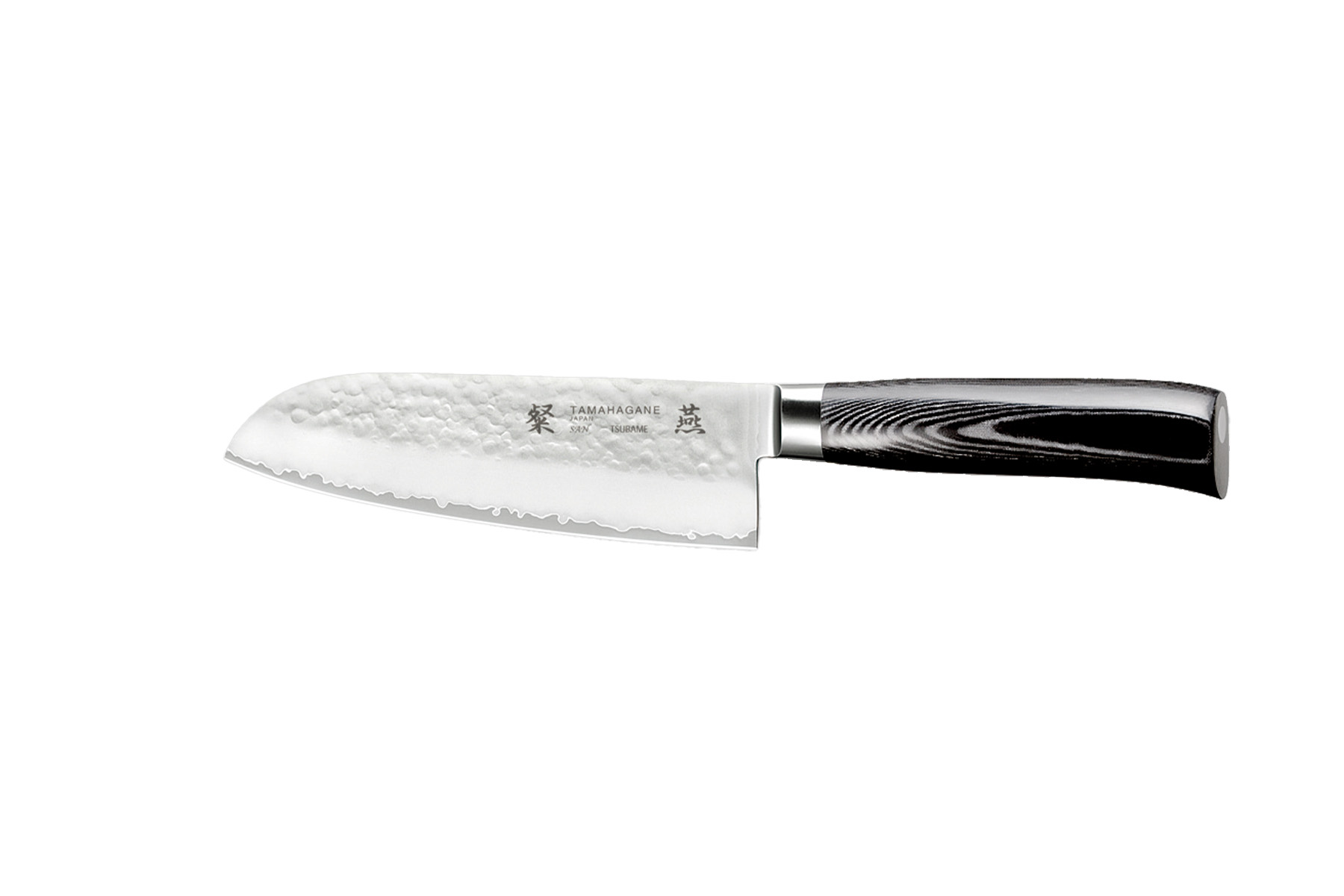 Couteau japonais Tamahagane Tsubame Hammered - Couteau santoku 16 cm