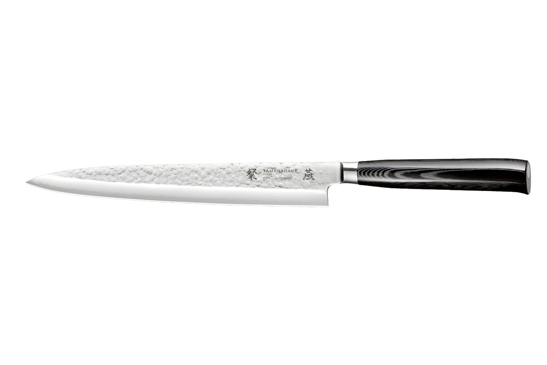 Couteau japonais Tamahagane Tsubame Hammered - Couteau sashimi 24 cm